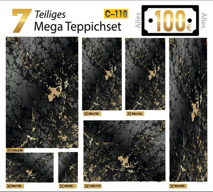 7 Teilig Teppich Set—C 110