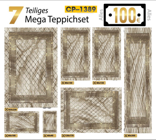 7 Teilig Teppich Set CP-1389