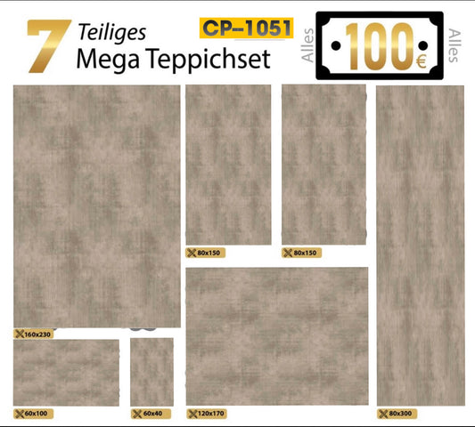 7 Teilig Teppich Set—CP 1051