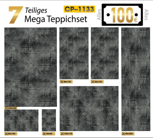 7 Teilig Teppich Set-CP 1133