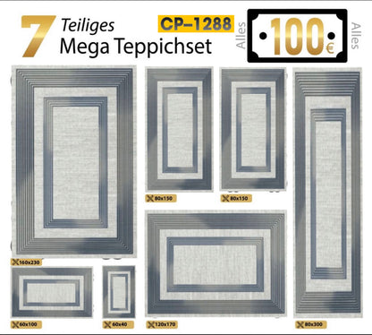 7 Teilig Teppich Set CP-1288