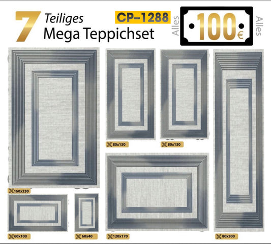 7 Teilig Teppich Set CP-1288